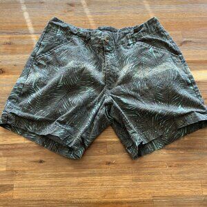 Lee Midrise fit chino preppy‎ tropical palm print short size 6 medium